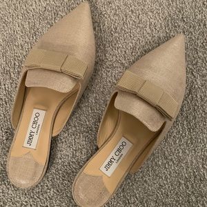 Jimmy choo flats with bow